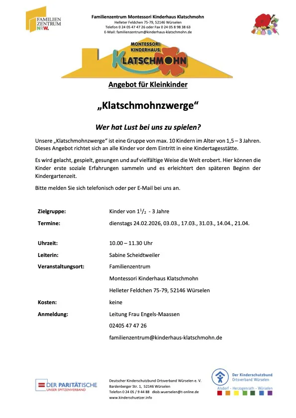 Foto zum Beitrag „Klatschmohnzwerge starten wieder“