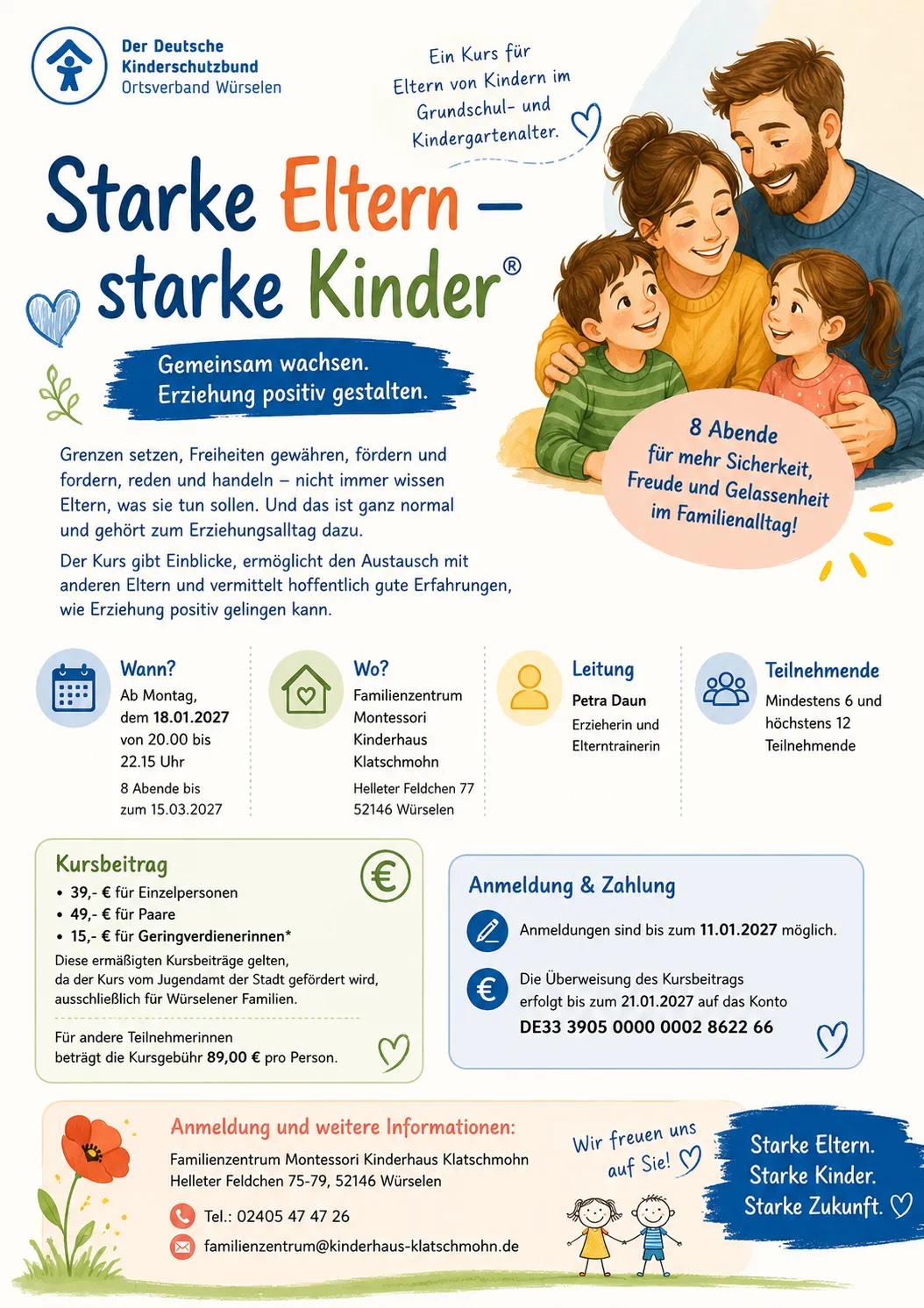 Foto zum Beitrag „"Starke Eltern-Starke Kinder" Kurs startet wieder“